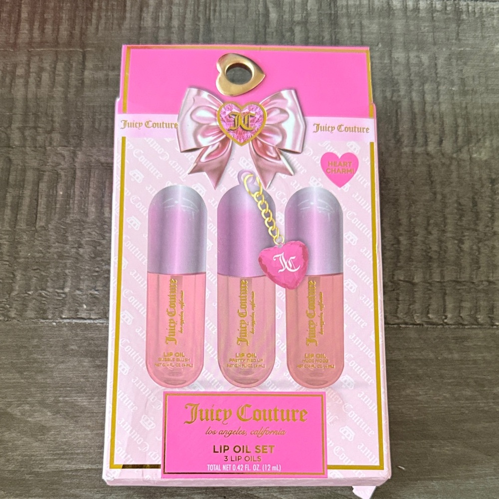 Juicy Couture Pink Lip Oil Trio - New in box!